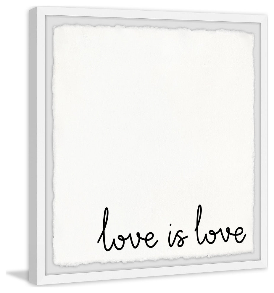 "Love Is Love II" Framed Painting Print, 18x18
