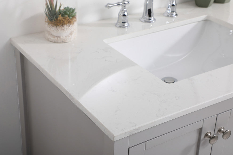 Tucker Grey 36" Single Sink Bathroom Vanity