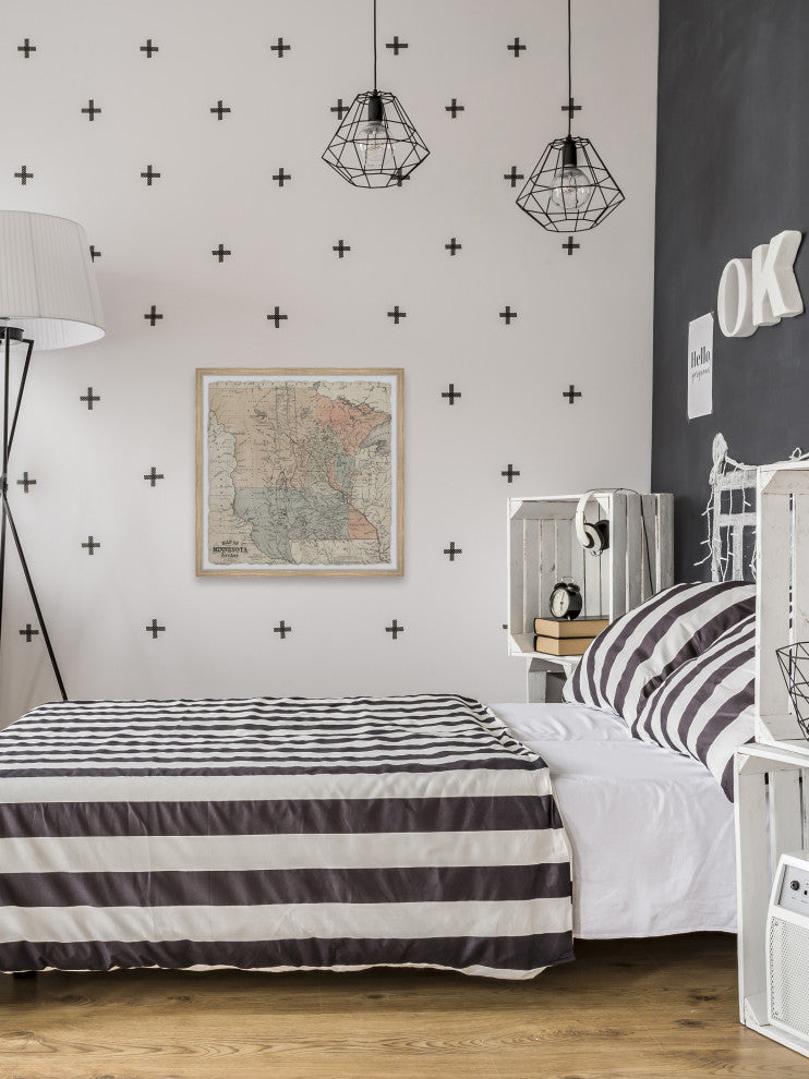 "Minnesota Plan" Framed Painting Print, 24x24