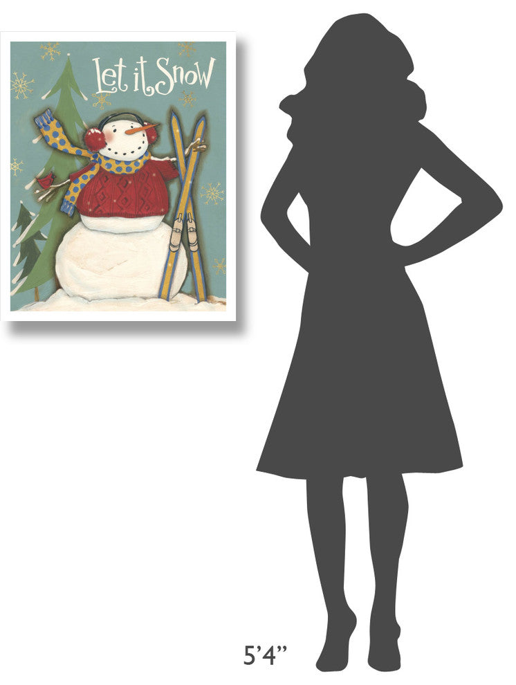 "Snowman Season III" Digital Paper Print by Anne Tavoletti, 24"x30"