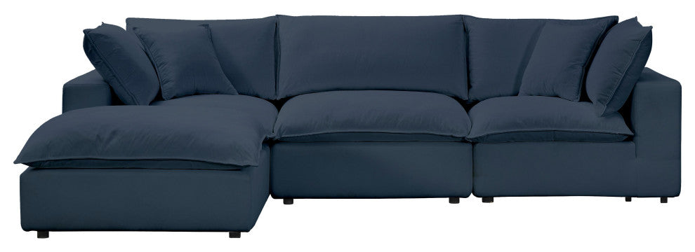 Cali Navy Modular 4-Piece Sectional