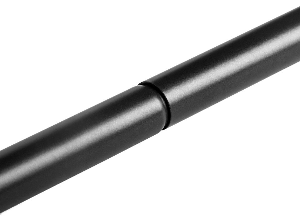 Utopia Alley Rustproof Aluminum L-Shaped Corner Shower Curtain Rod, Black
