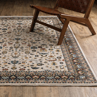 Oriental Weavers Eliana ELI02 Floral Rug, Beige, 3'3"x5'