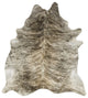 Gray Tan Brindle Cowhide Rug, XL