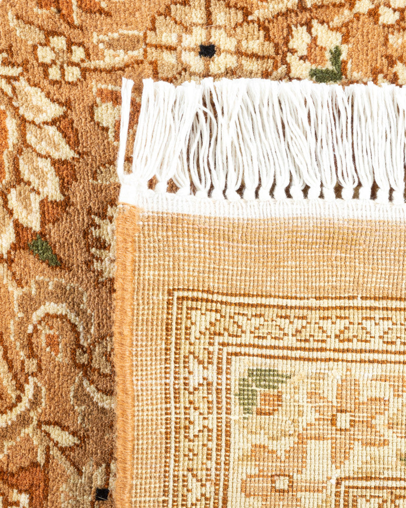 Mogul, One-of-a-Kind Hand-Knotted Area Rug Yellow, 6' 1" x 9' 7"