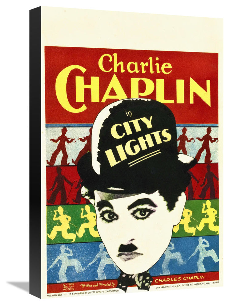 "Charlie Chaplin - City Lights 1931" Canvas by Hollywood Photo Archive, 15x22"