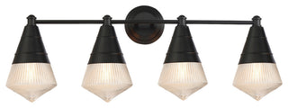 Maxim 10394 Hargreaves 4 Light 34"W Vanity Light - Black