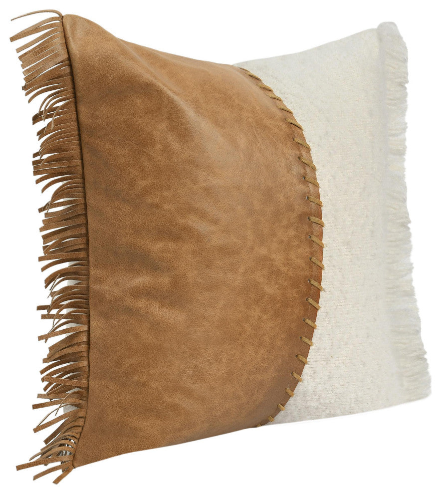 Haris 22" Pieced Design Throw Pillow