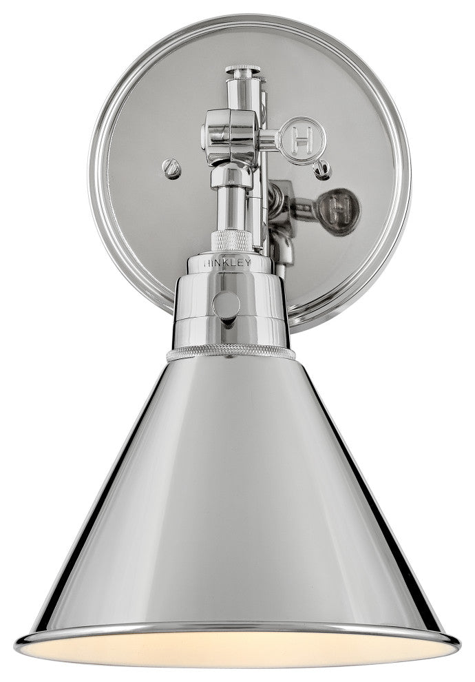 Hinkley Arti Wall Sconce, Polished Nickel