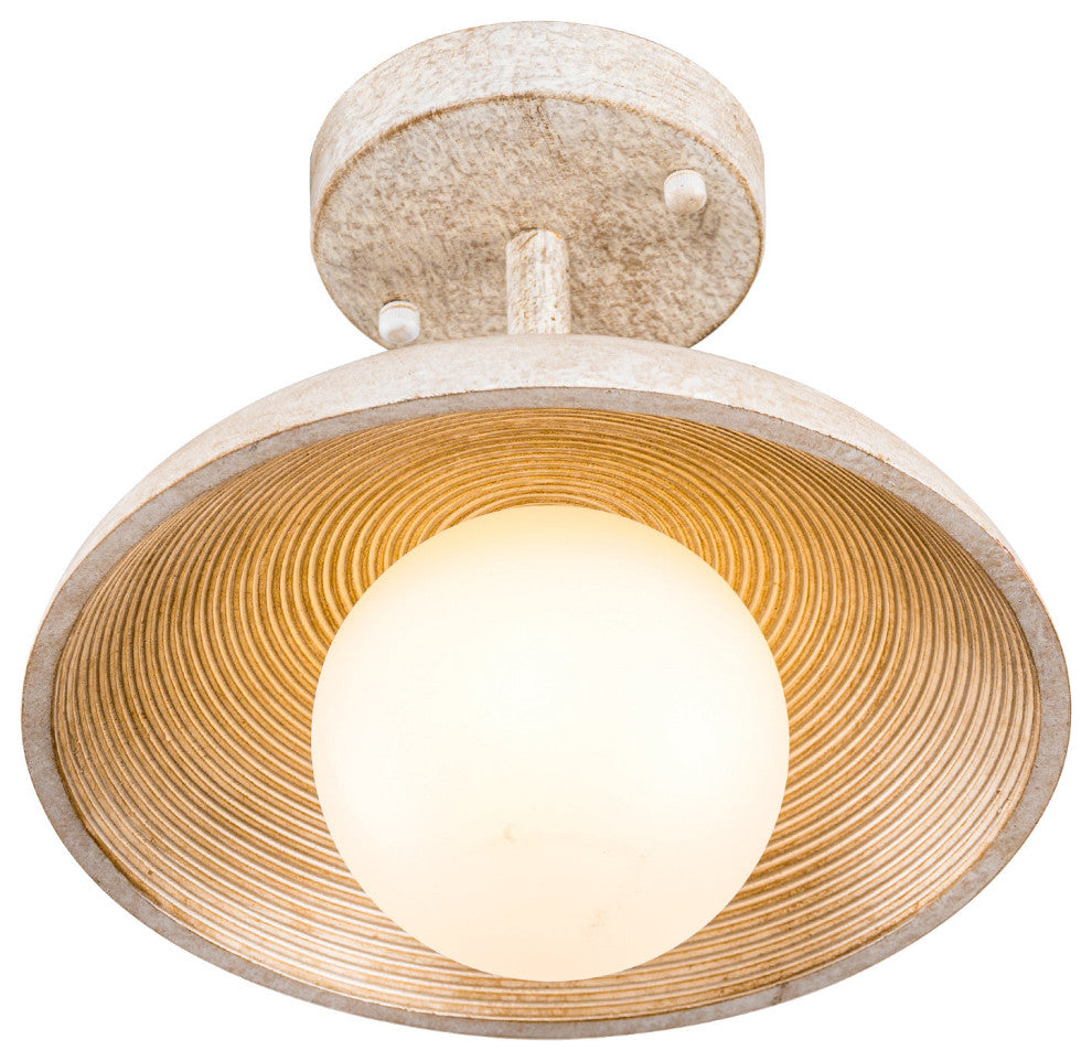 10.6 in 1-Light Modern Flush Mount Ceiling Lighting
