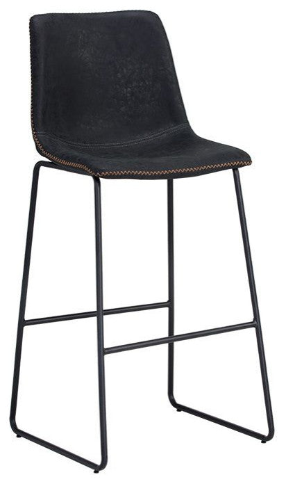 Cal Barstool, Antique Black, Set of 2