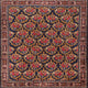 Ahgly Company Indoor Square Traditional Area Rugs, 7' Square