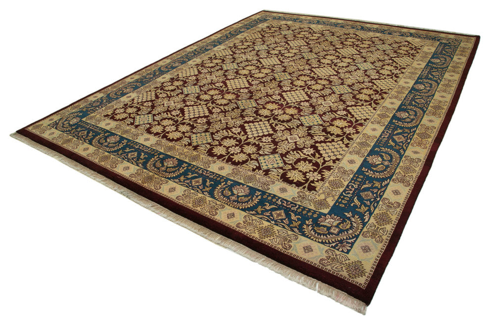 Rug N Carpet - Hand-Knotted Oriental 9' 2" x 12' 0" Decorative Oushak Area Rug