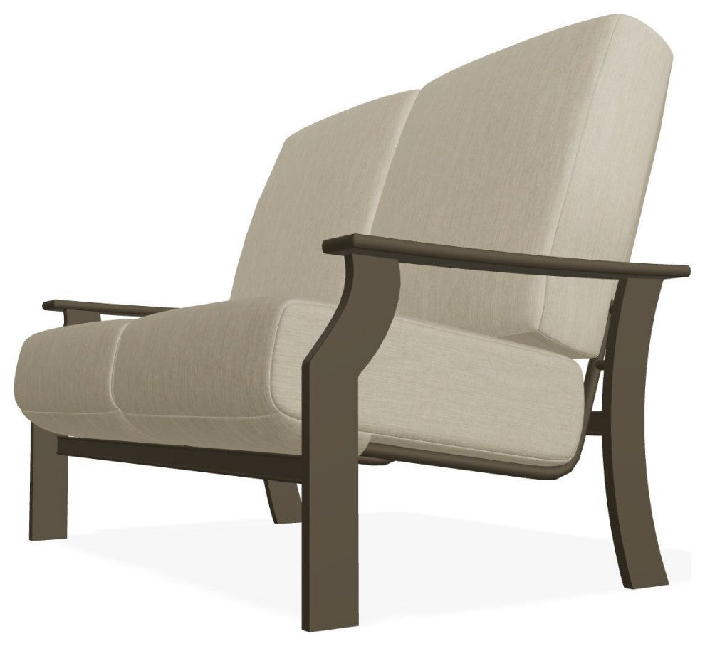 St. Catherine Deep Seat Outdoor Loveseat, Huskie/Beachwood
