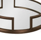 Gohana Decorative Metal Tray, Bronze 16" Diameter