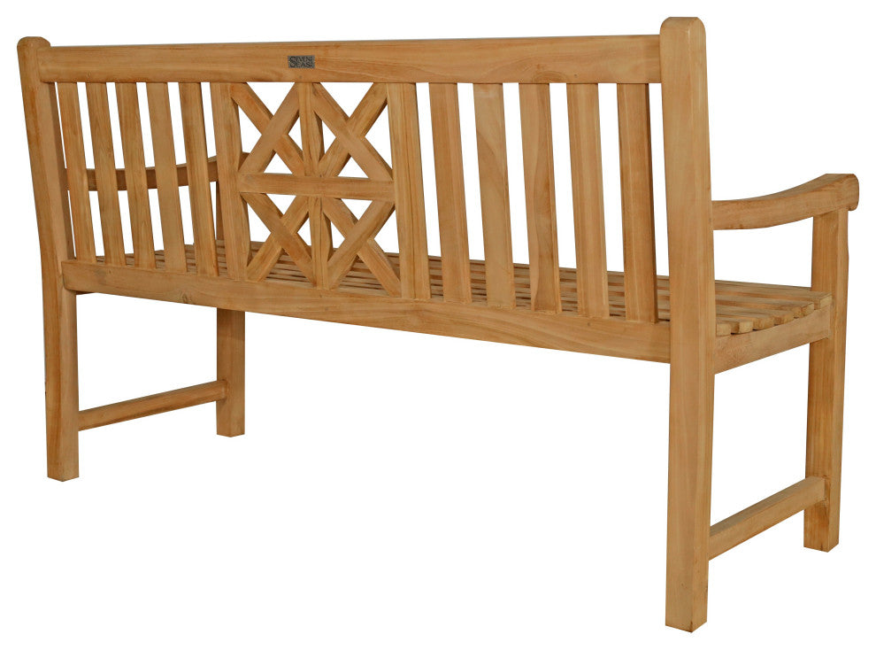 Teak Wood Arizona Outdoor Patio Bench, 5'