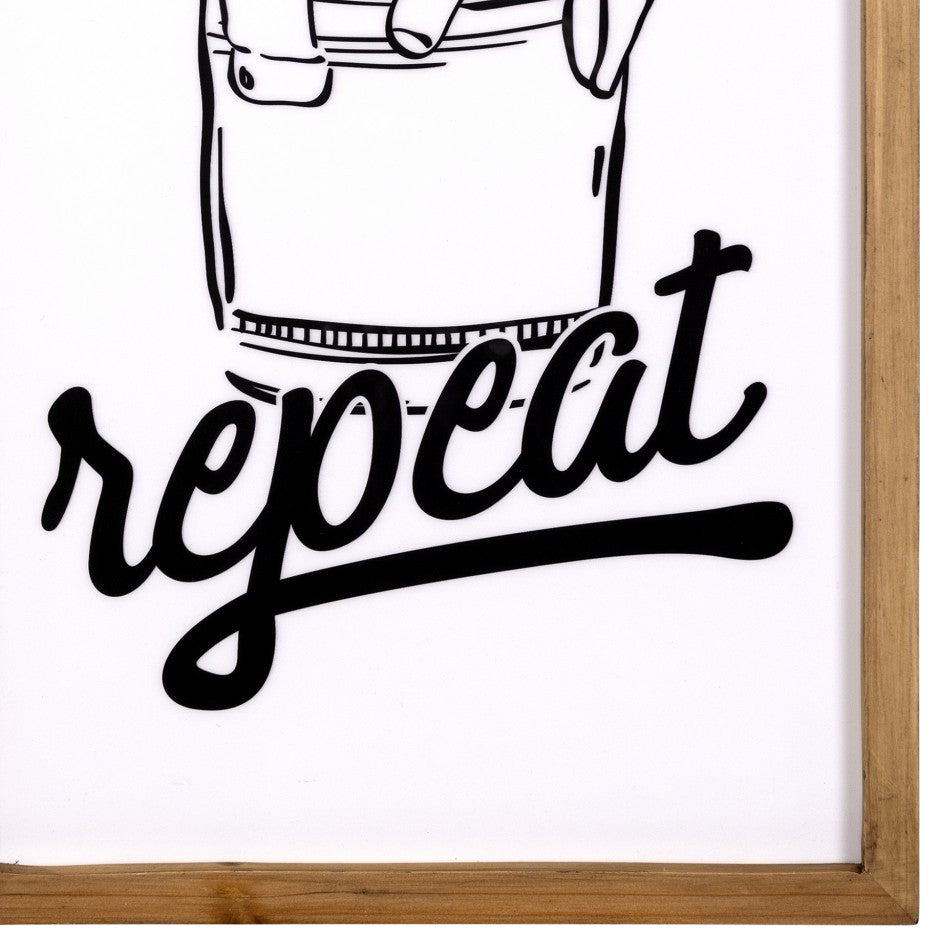 Set of Four Laundry Themed Wall Art