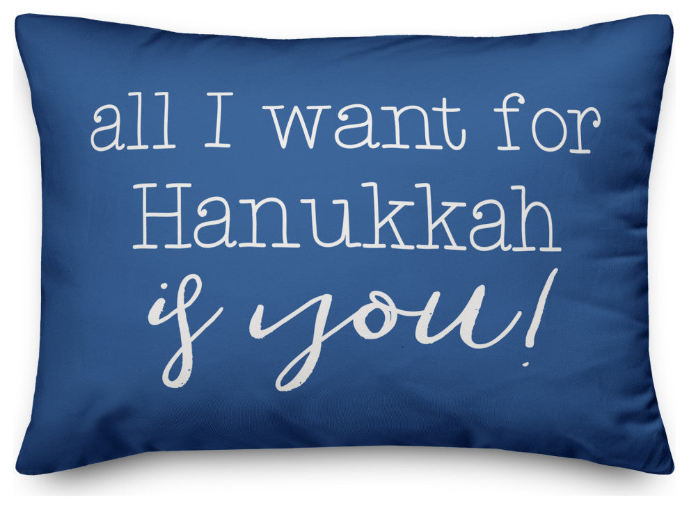 All I want for Hanukkah is You 14"x20" Throw Pillow