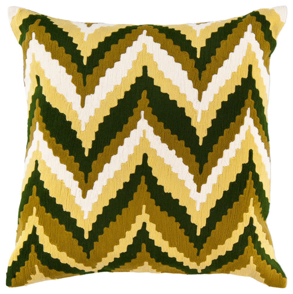 Surya Ikat Chevron AR-052 22" x 22" Pillow Kit