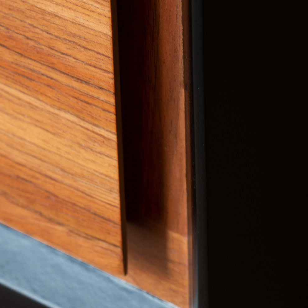 Barcelo Chest - Black and Wood Finish