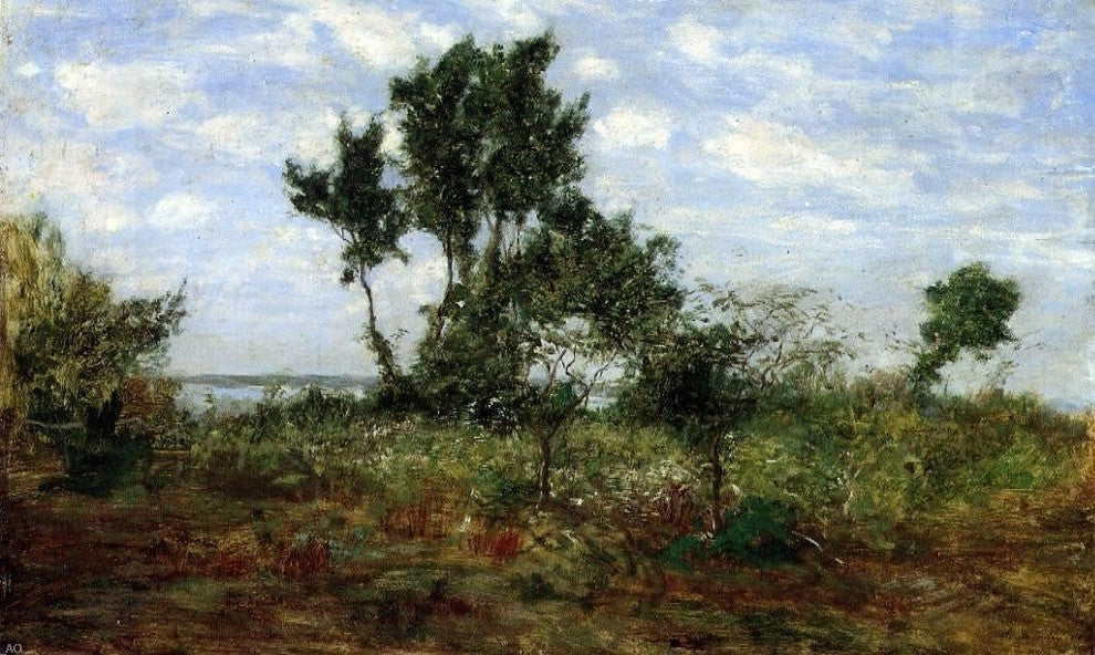 Eugene-Louis Boudin Landscape near Honflrue, Gallery Wrapped Canvas, 18"x27"