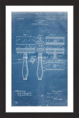 "Razor 1904 Blueprint" Framed Painting Print