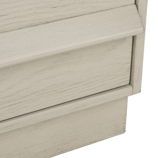 Safavieh Couture Deirdra 3 Drawer Wood Chest White Washed