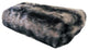 Plutus Brandy Grey Faux Fox Luxury Throw