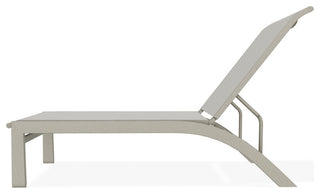 Kendall Sling Stackable Outdoor Chaise Lounge, Harbor/Storm