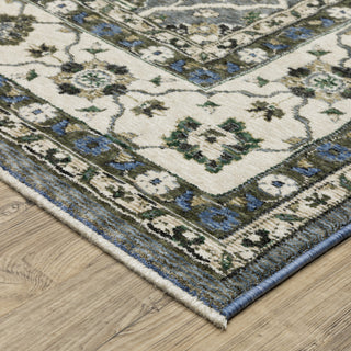 Oriental Weavers Hastings HA07H Floral Rug, Blue, 3'10"x5'5"