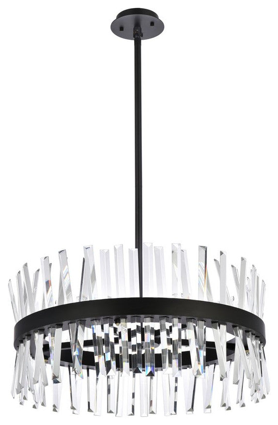 Modern Black 14-Light Pendant