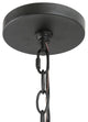 LNC 3-Light Drum Farmhouse Metal Black Pendant Chandelier 23"H