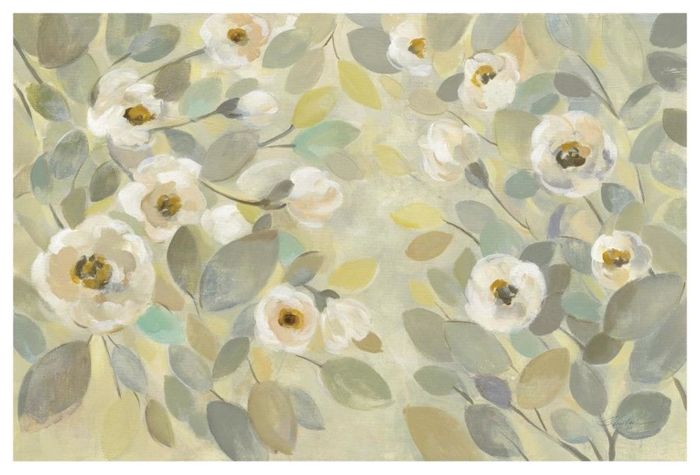 "Blooming Branches" Digital Paper Print by Silvia Vassileva, 38"x26"