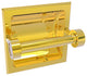 Continental Recessed Toilet Tissue Holder, Polished Brass