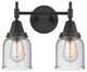 INNOVATIONS LIGHTING 447-2W-BK-G54-LED Caden 2 Light 17 inch Bath Vanity Light