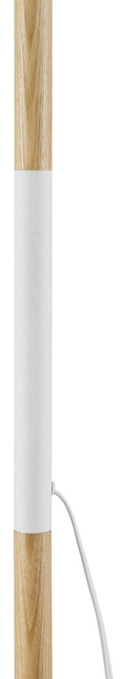 Natalie Tripod Floor Lamp White Natural