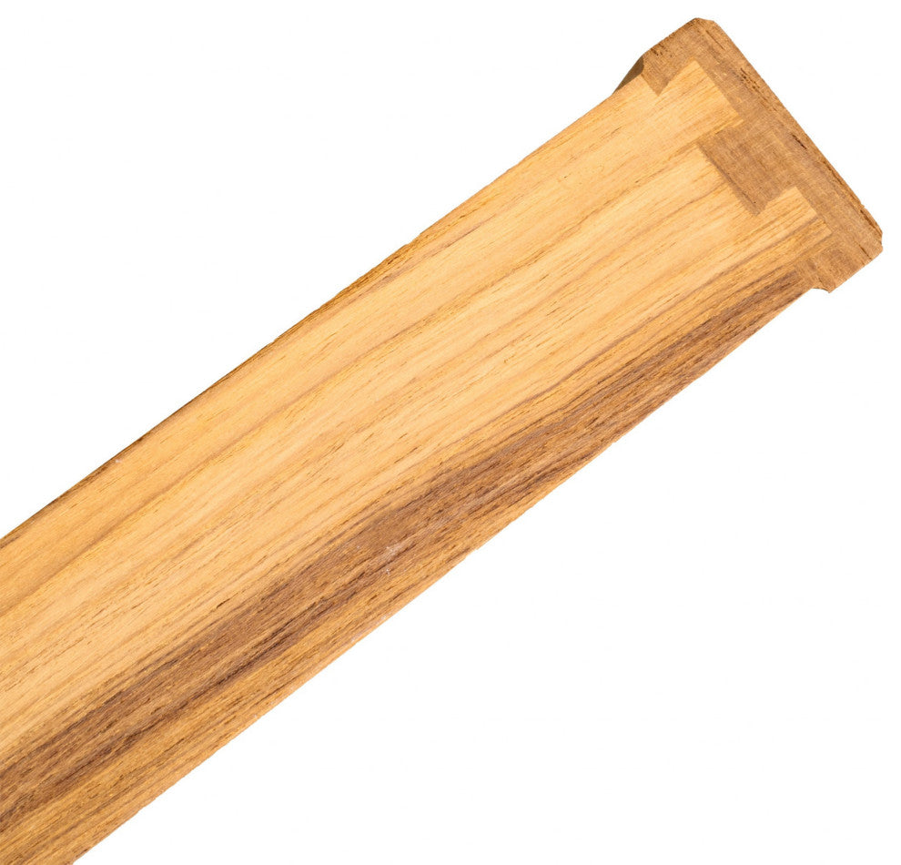 16" Traditional Solid Teak Towel Bar