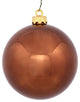 Shiny UV Resistant Commercial Christmas Ornament, Chocolate/Gold, 2.75"