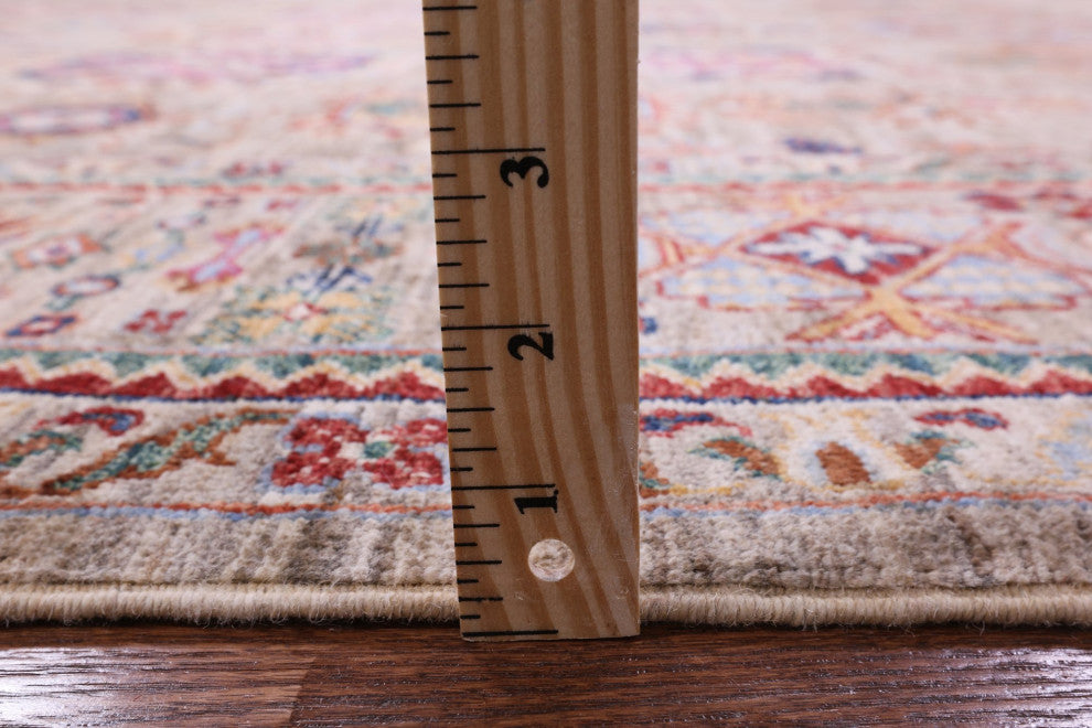 9' 0" X 11' 10" Persian Tabriz Handmade Wool Rug Q7662