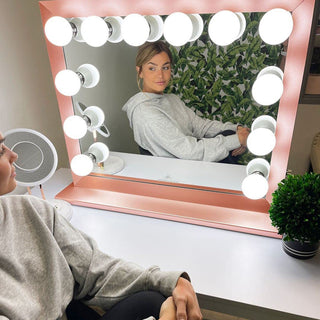 Starlight Plus Makeup Vanity Mirror, Rose Gold, Bt