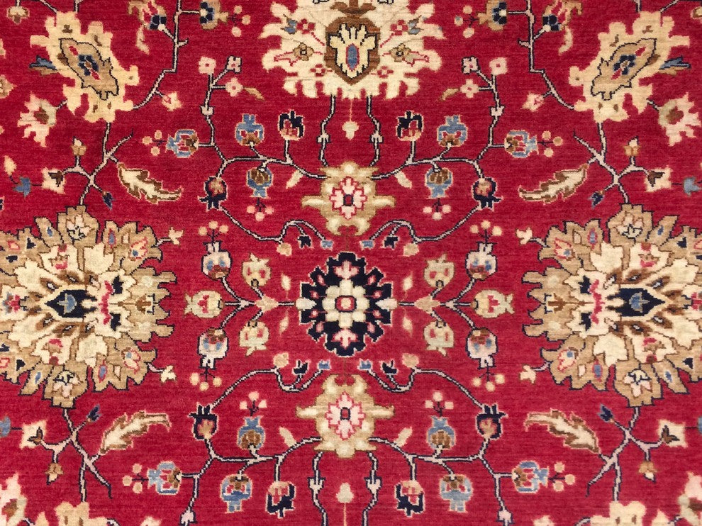 Peshawar Anoud Blue/Red Rug, 8'9x11'11