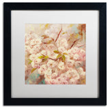 'Rose Bush I' Matted Framed Canvas Art by Li Bo