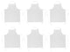 White Bulk Chef Apron Set of 6