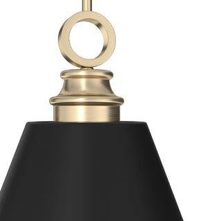 16" Klein Alturas Gold/Flat Matte Black 3-Light Pendant