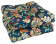 19" Squared Patterned Tufted Dining Chair Cushions, Set of 2, Telfair Peacock