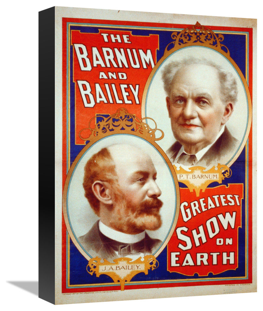 Portraits Of P.T. Barnum And J.A. Bailey, 1897, 12x16