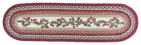 Cranberries Oval Patch Runner 13"x48"