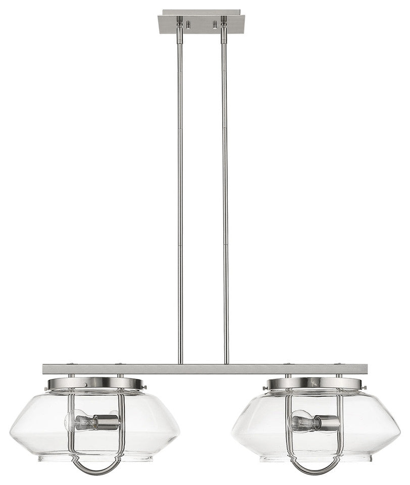 Garner 4-Light Satin Nickel Island Pendant