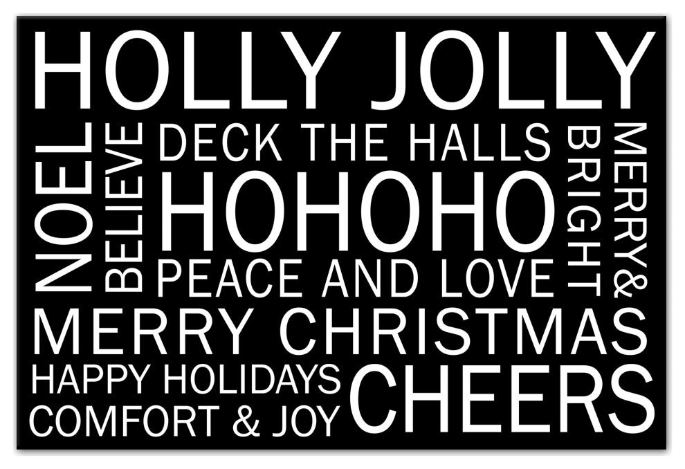 Christmas Sayings 3 16x24 Canvas Wall Art