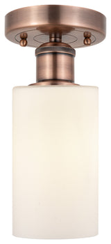 Innovations Clymer 1 3.875" Semi-Flush Mount Antique Copper